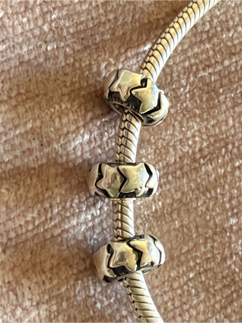 3 Authentic Pandora Sterling Silver Shooting Star Spacer Charm 790985 ALE 925
